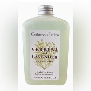 Crabtree & Evelyn Bubble Bath,Verbena and Lavender, 21.9 Fl Oz NWT HTF SEALED